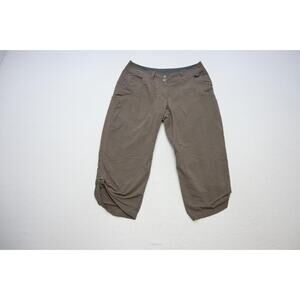 Exofficio Hiking Capri Pants Trekking Polyester Stretch Brown Womens Sz 4